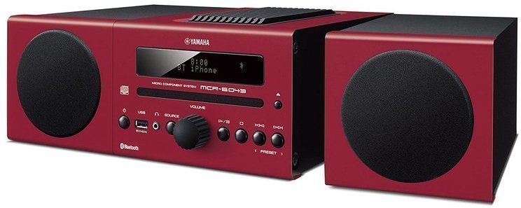 Compacto Yamaha MCRB043 Alarma Bluetooth Rojo