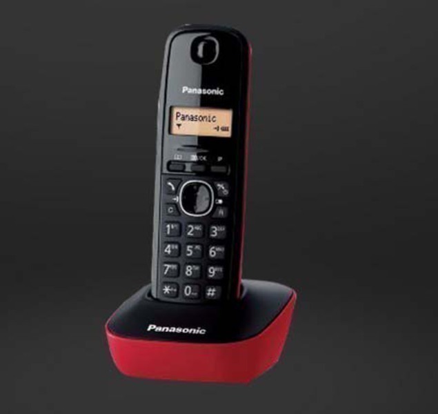 Teléfono DECT Panasonic KX-TG1611SPR Rojo 