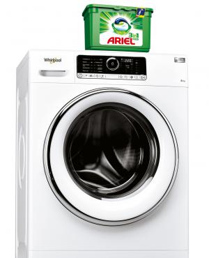 Te regalamos 6 meses de ariel 3en1 pods, al comprar lavadoras seleccionadas whirlpool