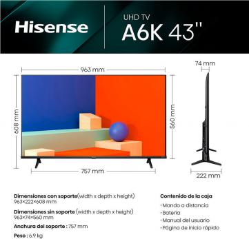 HISENSE TELEVISOR 65E77KQ QLED 4K HDR10+ SMART