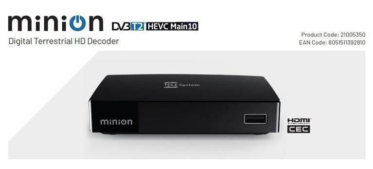 MINION TDT 21005350 HD T2 USB