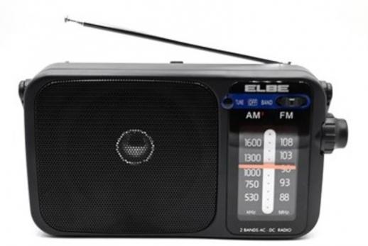 ELBE RADIO RF942 DIGITAL AM/FM PORTATIL RED O PILA