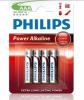 Pila Philips AAA Alkaline Lr03 Blister 4 Unidades