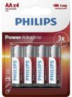 Pila Philips AA Alkaline Lr6 Blister 4 Unidades