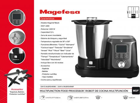 MAGEFESA ROBOT COCINA MGF4550 3.3L INOX
