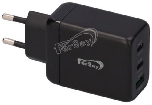 FERSAY CARGADOR AR23 1 USB 2 USB C CARGA RAPIDA