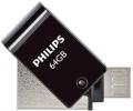 Pendrive Philips OTG 64gb Usb Microusb 2 En 1 2.0