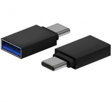 Adaptador USB 3.2 Aisens A108-0717/ USB Hembra USB Tipo-C Macho/ Negro