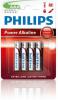 Pack de 4 Pilas AAA Philips LR03P4B/10/ 1.5V/ Alcalinas