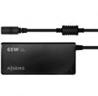 Cargador de Portátil Aisens ASLC-65WAUTO-BK/ 65W/ Automático/ 9 Conectores/ Voltaje 18.5-20V/ 1 USB