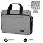 Maletín Subblim Air Padding Laptop Bag para Portátiles hasta 15.6"/ Cinta para Trolley/ Gris