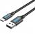 Cable USB 2.0 Tipo-C Vention COKBH/ USB Macho USB Tipo-C Macho/ Hasta 60W/ 480Mbps/ 2m/ Gris