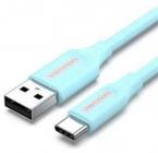 Cable USB 2.0 Tipo-C Vention COKSF/ USB Tipo-C Macho - USB Macho/ 1m/ Azul