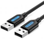 Cable USB 2.0 Vention COJBG/ USB Macho - USB Macho/ 2m/ Negro