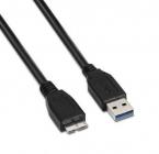 Cable USB 3.0 Aisens A105-0044/ USB Macho - MicroUSB Macho/ 2m/ Negro