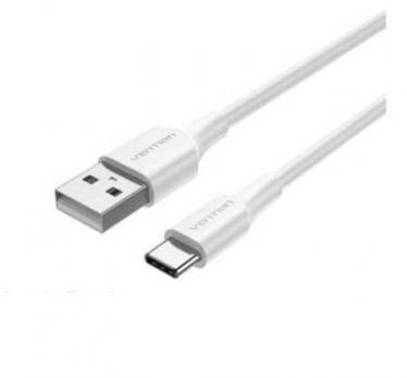 Cable USB 2.0 Tipo-C Vention CTHWH/ USB Tipo-C Macho USB Macho/ Hasta 60W/ 480Mbps/ 2m/ Blanco
