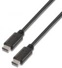 Cable USB 2.0 Tipo-C Aisens A107-0056/ USB Tipo-C Macho - USB Tipo-C Macho/ 1m/ Negro