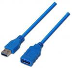 Cable Alargador USB 3.0 Aisens A105-0046/ USB Macho - USB Hembra/ 2m/ Azul