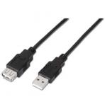 Cable Alargador USB 2.0 Aisens A101-0017/ USB Macho - USB Hembra/ 3m/ Negro