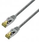 Cable de Red RJ45 S/FTP Aisens A146-0334/ Cat.7/ 1m/ Gris