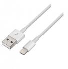 Cable Lightning Aisens A102-0036/ USB Macho - Lightning Macho/ 2m/ Blanco