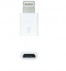 Adaptador Micro USB 2.0 Lightning Nanocable 10.10.4100/ Micro USB Hembra - Lightning Macho/ Blanco