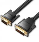 Cable Conversor Vention EABBF/ DVI Macho - VGA Macho/ 1m/ Negro
