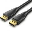 Cable Displayport 1.4 8K Vention HCDBF/ Displayport Macho - Displayport Macho/ 1m/ Negro