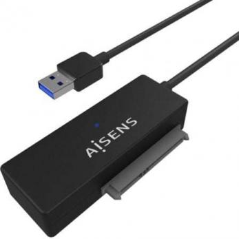 Adaptador para Discos Duros 2.5"/3.5" Aisens ASE-35A01B/ USB 3.0 SATA/ con Alimentador