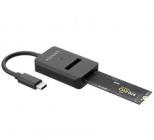 Dock USB Tipo-C para SSD M2 SATA/NVMe NGFF Aisens ASUC-M2D011-BK/ Negro