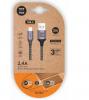 Cable USB 2.0 Tech One Tech TEC2023/ USB Tipo-C Macho - USB Macho/ 2m/ Gris