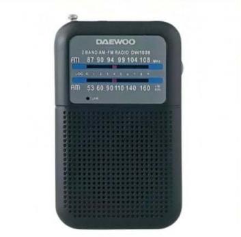 Radio Portátil Daewoo DW1008/ Negra