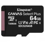 Tarjeta de memoria Micro SD KINGSTON 64GB MSD CSPLUS 100R A1 C10