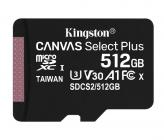 Tarjeta de memoria Micro SD KINGSTON 512GB MSD CSPLUS 100R A1 C10 SINGLE