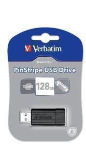 Memoria USB 128 GB VERBATIM 128G USB STORENGO PINSTRIPE NEGRO