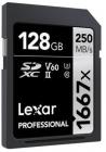 Tarjeta de memoria Secure Digital (SD) LEXAR 128GB PROF. 1667X SD USH-I