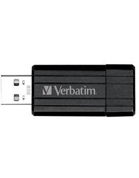 Memoria USB 8 GB VERBATIM 8GB USB STORENGO PINSTRIPE NEGRO