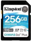 Tarjeta de memoria Secure Digital (SD) KINGSTON 256GB SD CANVAS GO PLUS 170R C10