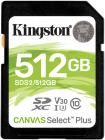 Tarjeta de memoria Secure Digital (SD) KINGSTON 512GB SD CSPLUS 100R C10 U3 V30