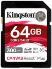 Tarjeta de memoria Secure Digital (SD) KINGSTON 64GB C REACT PLUS SDXC UHS-II U3