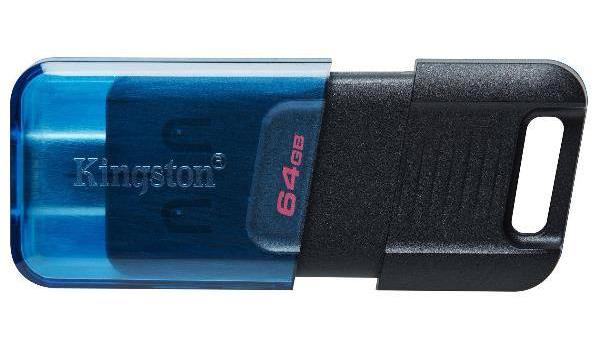Memoria USB 64 GB KINGSTON 64GB USBC 3.2 GEN1 DATATRAVELER 80M